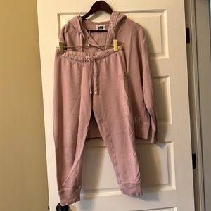 Roots pink track suit size small